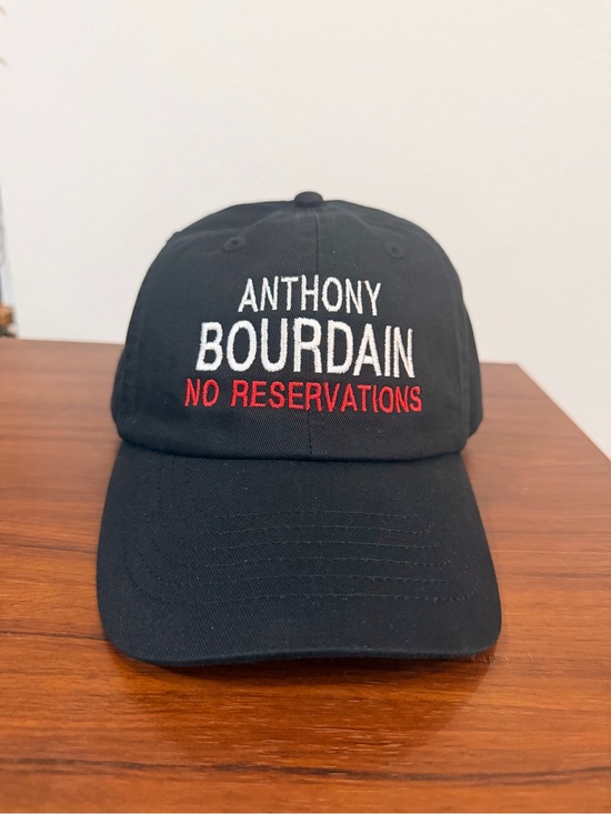 Other - Anthony Bourdain "No Reservations" Black Embroidered Baseball Cap
